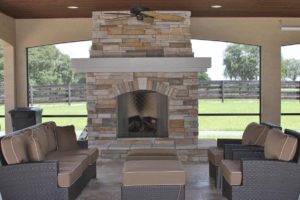 lanai porch fireplace outdoor