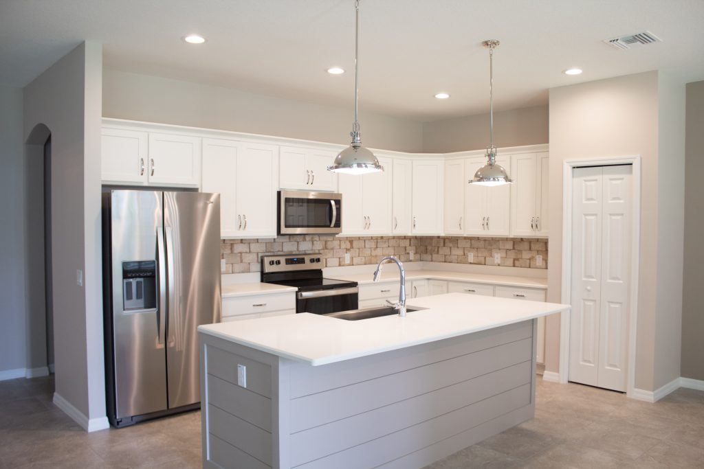 Kitchen in new home by Triple Crown Homes in Marion County Florida